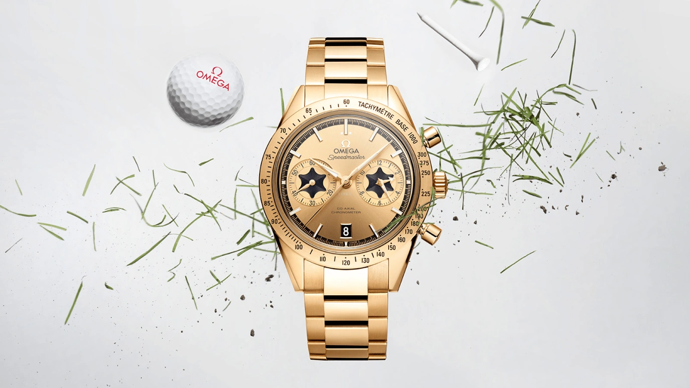 Omega,Speedmaster (Non-Moonwatch) 41.50mm,41.50mm,Yellow Gold,Champagne,Automatic,Chronograph,Date,Co-Axial Escapement,Column Wheel,60hours,In-house Caliber,331,331.50.42.51.08.001