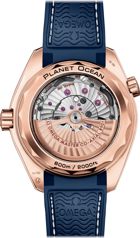 Omega,Seamaster Planet Ocean 43.50mm,43.50mm,Sedna Gold,Blue,Automatic,Date,Co-Axial Escapement,215,215.63.44.21.03.001