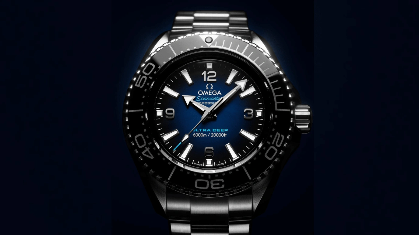 Omega,Seamaster Planet Ocean 45.50mm,45.50mm,Titanium,Ceramic,Stainless Steel,Blue,Automatic,Co-Axial Escapement,60hours,215,215.30.46.21.03.001