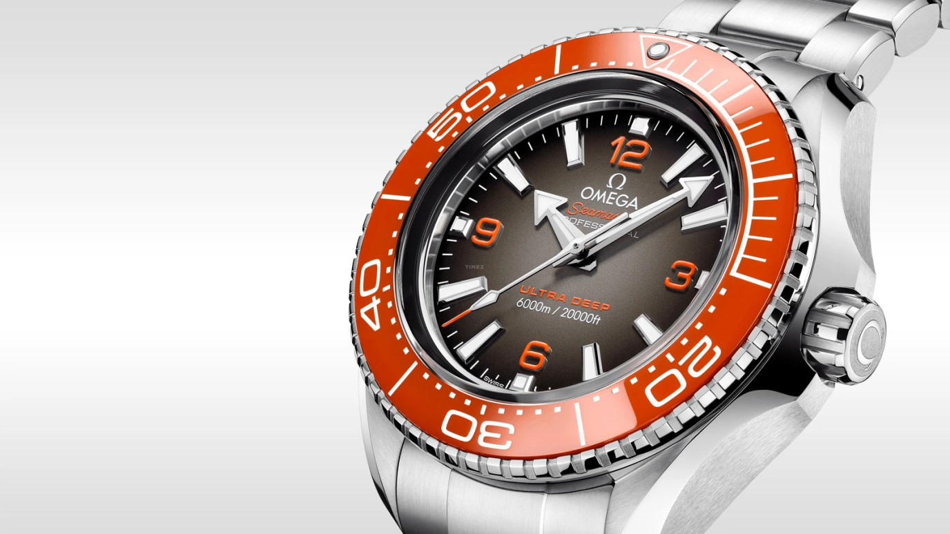 Omega,Seamaster Planet Ocean 45.50mm,45.50mm,Titanium,Ceramic,Stainless Steel,Grey,Automatic,Co-Axial Escapement,60hours,215,215.30.46.21.06.001