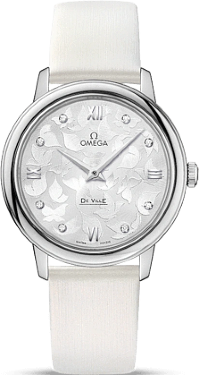 Omega,De Ville 32.70mm,32.70mm,Stainless Steel,Silver,Quartz,Day,Zodiac Indications,424,424.12.33.60.52.001