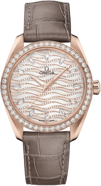 Omega,Aqua Terra 38mm,38mm,Sedna Gold,Automatic,Co-Axial Escapement,55hours,220,220.58.38.20.99.006