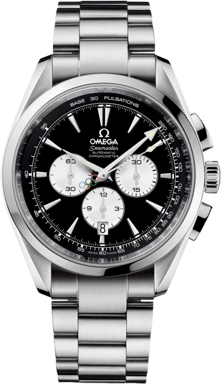 Omega,Aqua Terra 42.20mm,42.20mm,Stainless Steel,Black,Automatic,Chronograph,Day,221,221.10.42.40.01.001
