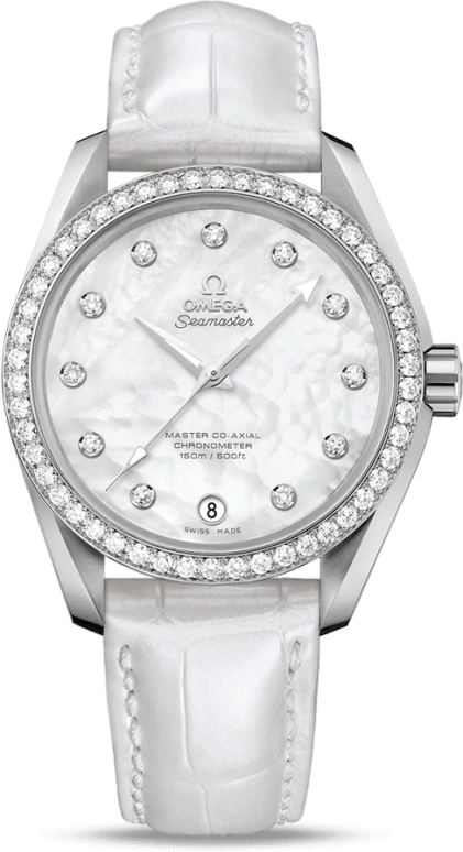 Omega,Aqua Terra 38.50mm,38.50mm,Stainless Steel,White,Automatic,Date,Co-Axial Escapement,231,231.18.39.21.55.001