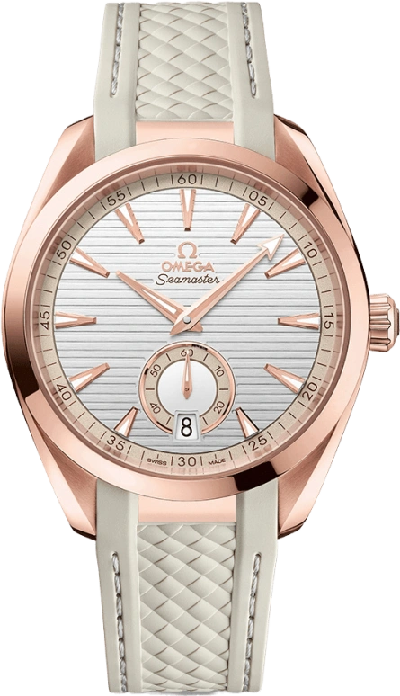 Omega,Aqua Terra 41mm,41mm,Sedna Gold,Silver,Automatic,Date,Co-Axial Escapement,220,220.52.41.21.02.001
