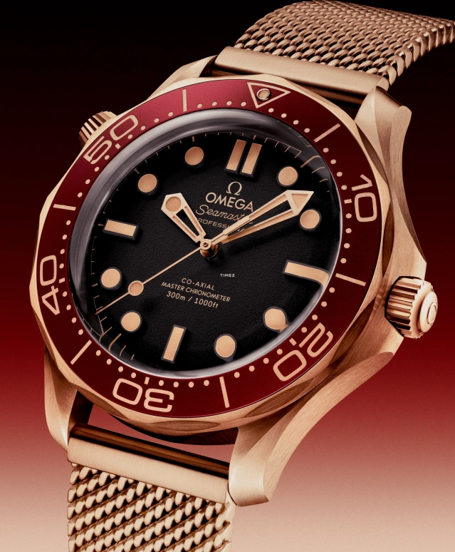 Omega,Seamaster Diver 300M 42mm,42mm,Bronze Gold,Black,Automatic,Anti-magnetic,55hours,Ma Long,210,210.90.42.20.01.003
