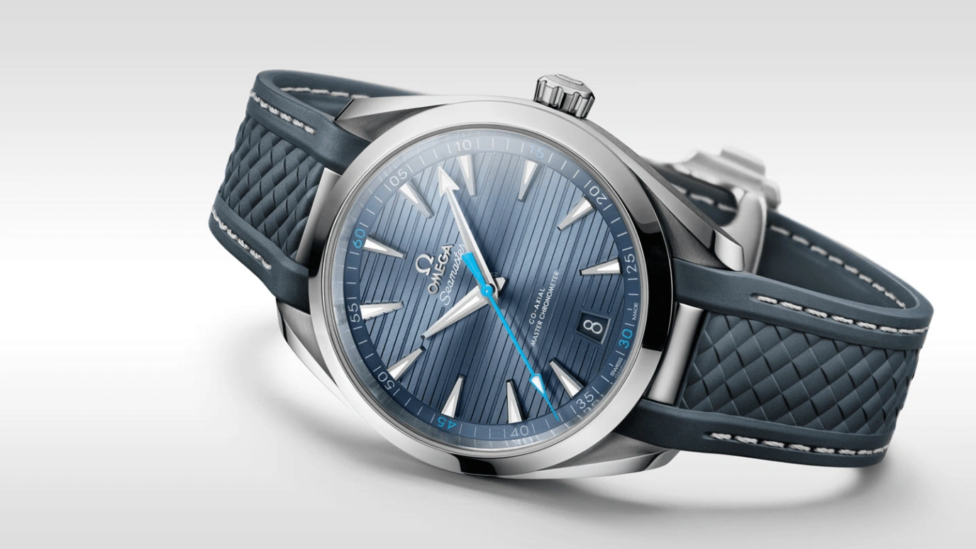 Omega,Aqua Terra 41mm,41mm,Stainless Steel,Blue,Automatic,Date,Co-Axial Escapement,220,220.12.41.21.03.002