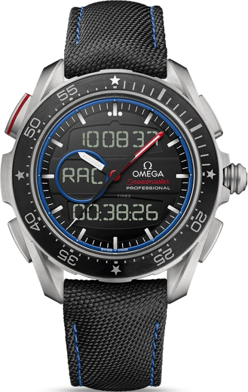 Omega,Speedmaster (Non-Moonwatch) 45mm,45mm,Titanium,Black,Quartz,Countdown,Chronograph,Perpetual Calendar,Month,17520hours,In-house Caliber,318,318.92.45.79.01.001
