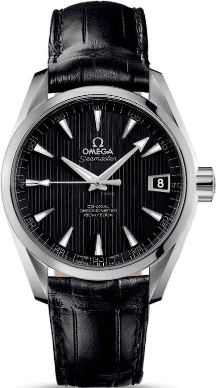 Omega,Aqua Terra 38.50mm,38.50mm,Stainless Steel,Black,Automatic,Date,Co-Axial Escapement,231,231.13.39.21.01.001