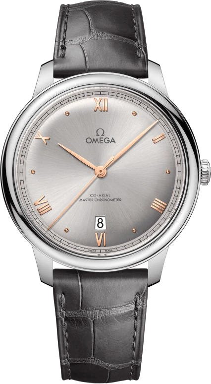 Omega,De Ville 40mm,40mm,Stainless Steel,Grey,Automatic,Day,Anti-magnetic,434,434.13.40.20.06.001