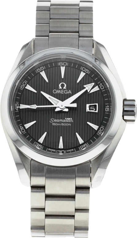 Omega,Aqua Terra 30mm,30mm,Stainless Steel,Grey,Quartz,Day,26280hours,231,231.10.30.61.06.001