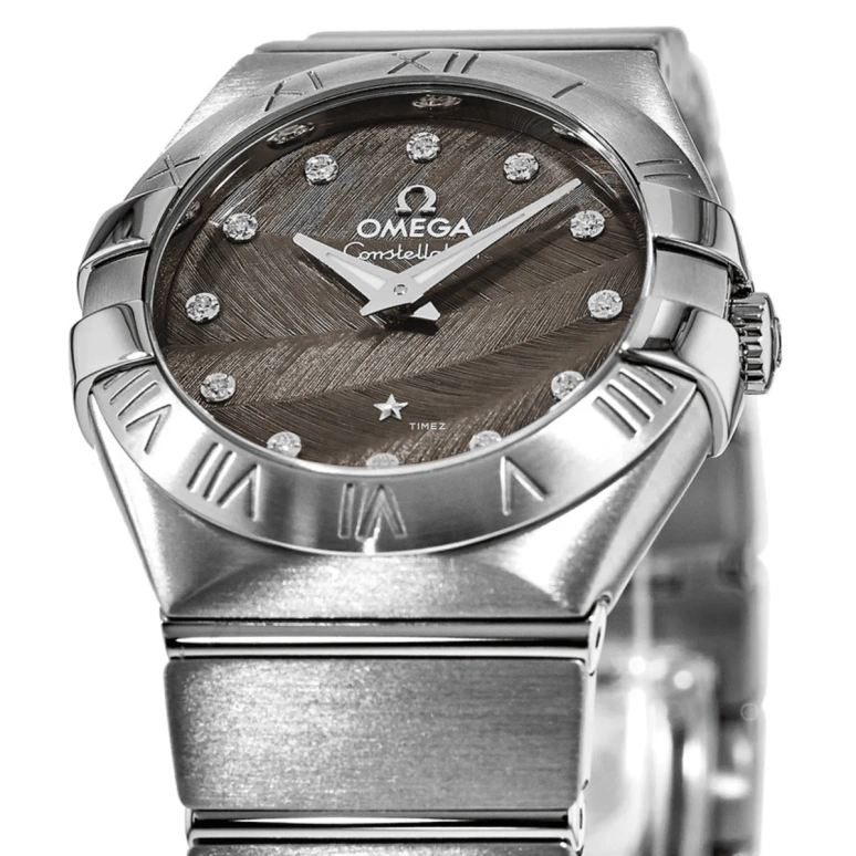 Omega,Constellation 27mm,27mm,Stainless Steel,Grey,Quartz,30000hours,In-house Caliber,123,123.10.27.60.56.001
