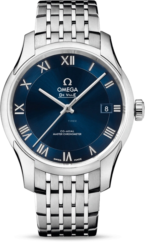 Omega,De Ville 41mm,41mm,Stainless Steel,Blue,Automatic,Date,Co-Axial Escapement,433,433.10.41.21.03.001