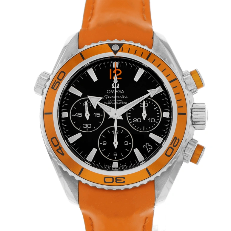 Omega,Seamaster Planet Ocean 37.50mm,37.50mm,Stainless Steel,Black,Automatic,Chronograph,Day,222,222.32.38.50.01.003