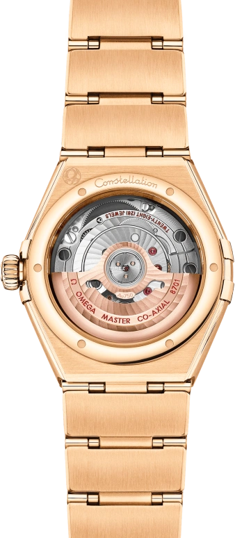 Omega,Constellation 29mm,29mm,Yellow Gold,Green,Automatic,Day,Anti-magnetic,131,131.55.29.20.99.005