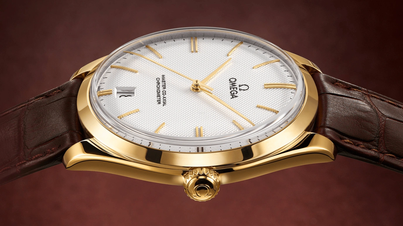 Omega,Trésor 40mm,40mm,Yellow Gold,Silver,Handwound,Date,Co-Axial Escapement,432,432.53.40.21.02.001
