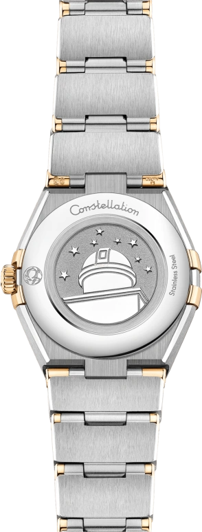 Omega,Constellation 25mm,25mm,Yellow Gold,Stainless Steel,White,Quartz,In-house Caliber,Sapphire,131,131.20.25.60.05.002
