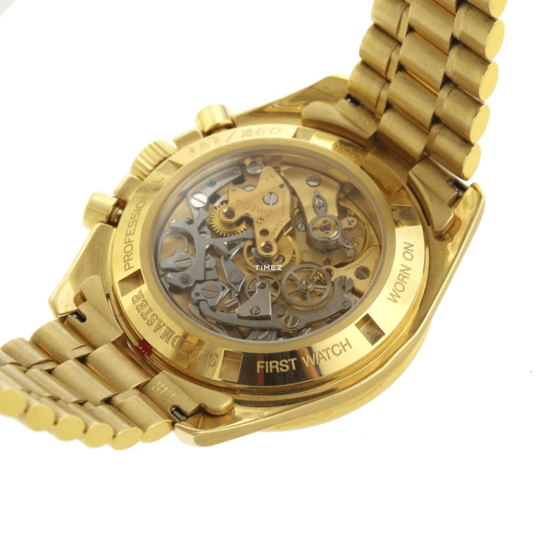 Omega,Speedmaster 42mm,42mm,Yellow Gold,Black,Handwound,Chronograph,48hours,3194,3194.50.00