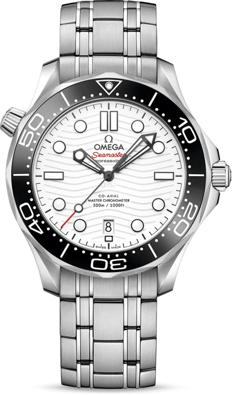 Omega,Seamaster Diver 300M 42mm,42mm,Ceramic,Stainless Steel,White,Automatic,Date,Co-Axial Escapement,210,210.30.42.20.04.001