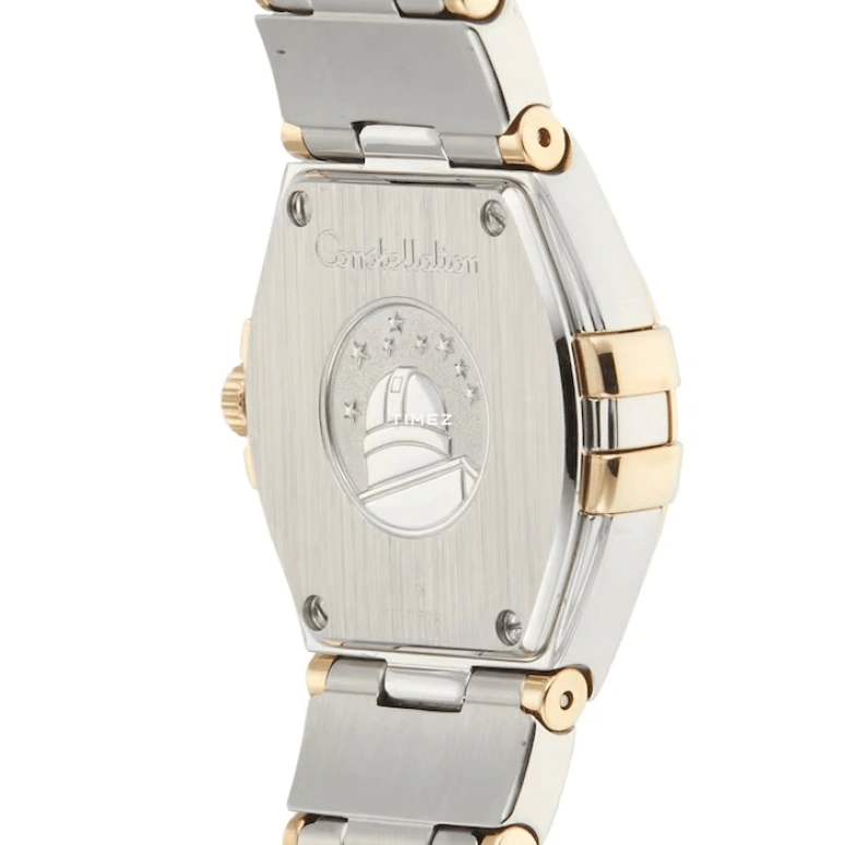 Omega,Constellation 24mm,24mm,Yellow Gold,Stainless Steel,White,Quartz,30000hours,In-house Caliber,123,123.25.24.60.55.007