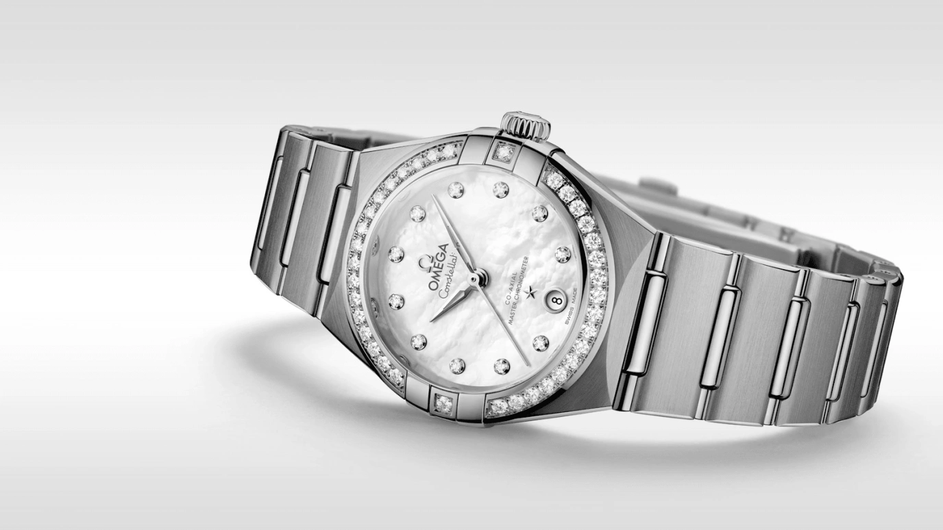 Omega,Constellation 29mm,29mm,Stainless Steel,White,Automatic,Date,Co-Axial Escapement,131,131.15.29.20.55.001