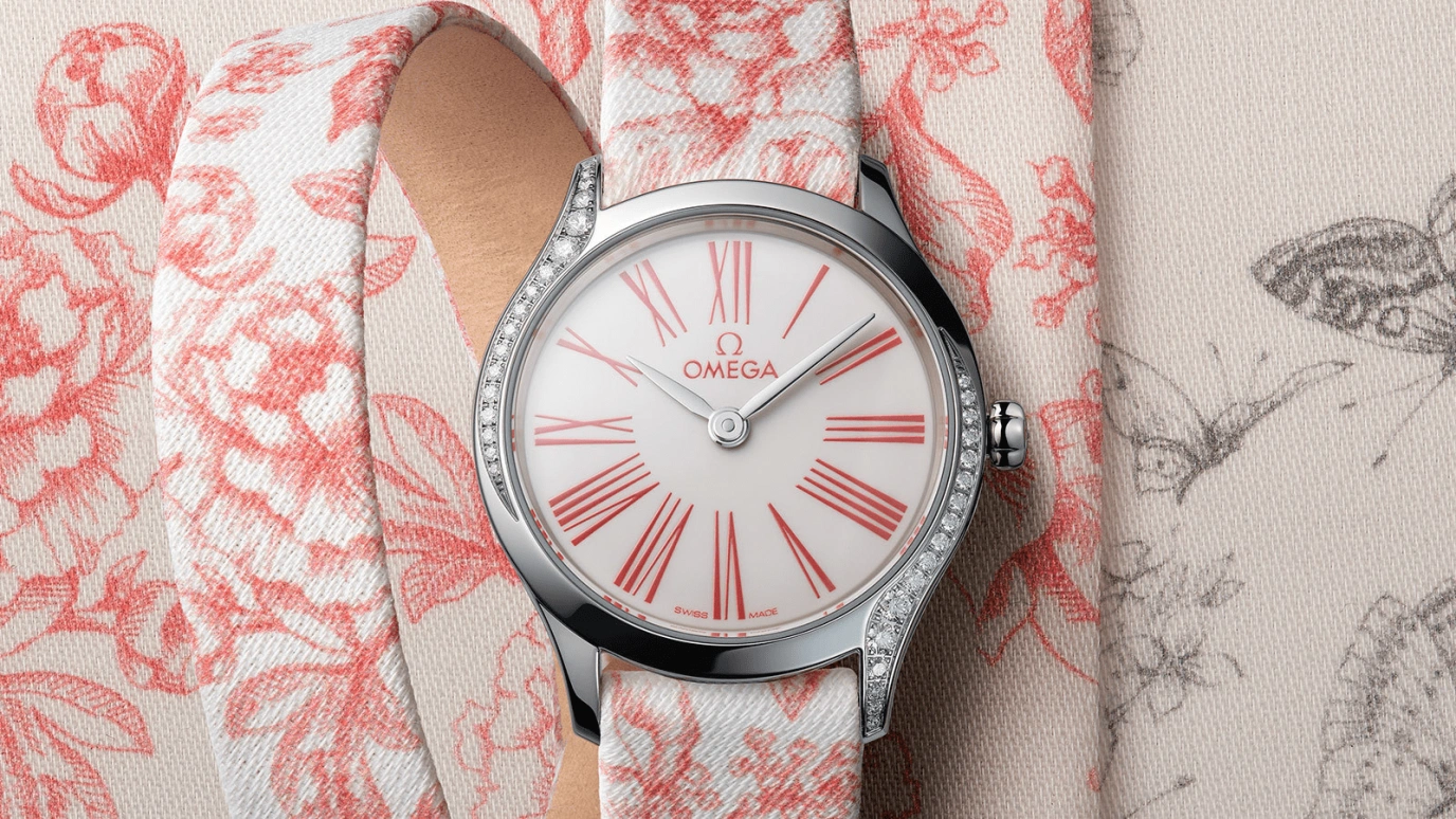Omega,De Ville 26mm,26mm,Stainless Steel,Rose,White,Quartz,In-house Caliber,Sapphire,428,428.17.26.60.04.003