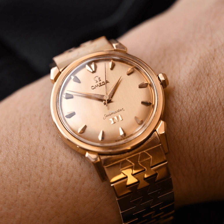 Omega,Seamaster 34mm,34mm,Rose Gold,Automatic,42hours,Sapphire,Crystal Glass,2850SC
