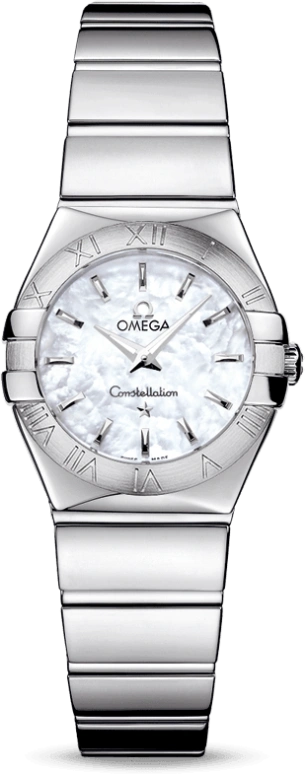 Omega,Constellation 24mm,24mm,Stainless Steel,White,Quartz,30000hours,In-house Caliber,123,123.10.24.60.05.002