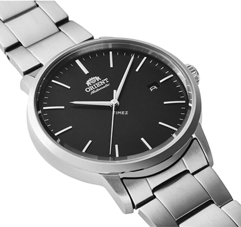 Orient,Other 40mm,40mm,Stainless Steel,Black,Handwound,Automatic,Day,Glass,RA,RA-AC0E01B