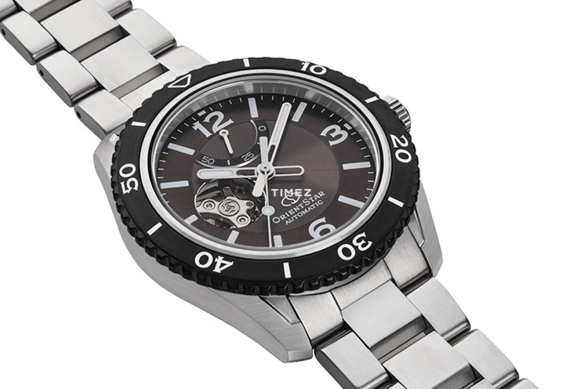 Orient,STAR 43.20mm,43.20mm,Stainless Steel,Brown,Handwound,Power Reserve Indicator,Sapphire,RE,RE-AT0102Y