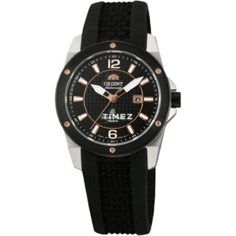 Orient,Sports 33.30mm,33.30mm,Stainless Steel,Black,Automatic,Day,Sapphire,Crystal Glass,SNR1H002B0
