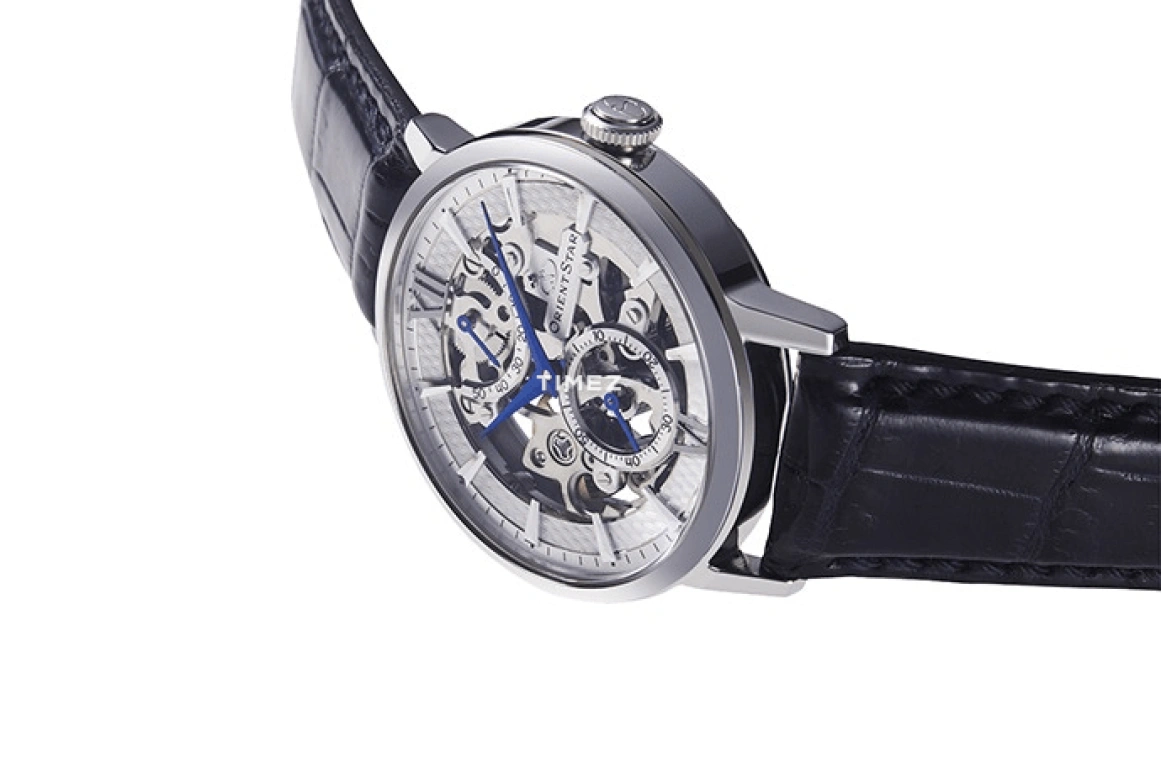Orient,STAR 39mm,39mm,Stainless Steel,Skeleton,White,Handwound,Sapphire,Round,RE,RE-DX0001S
