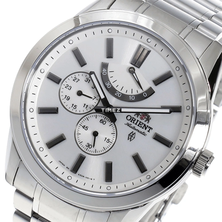 Orient,Sports 42mm,42mm,Stainless Steel,White,Automatic,Day,Power Reserve Indicator,SEZ08003W0