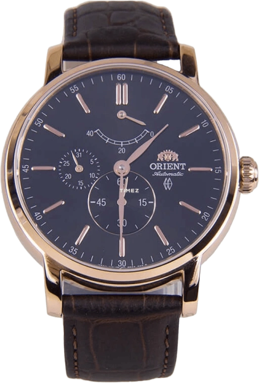 Orient,Classic 41mm,41mm,Stainless Steel,Black,Automatic,Day,Power Reserve Indicator,FEZ09001B