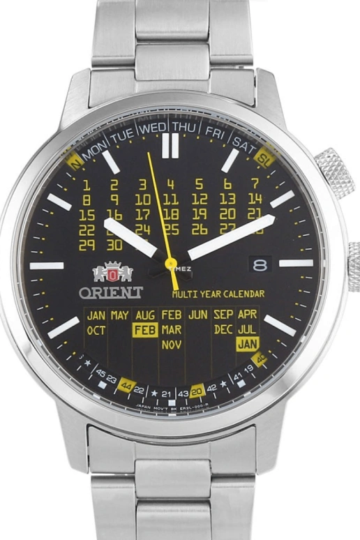 Orient,Sports 42.20mm,42.20mm,Stainless Steel,Black,Automatic,Perpetual Calendar,Date,Day,FER2L002B