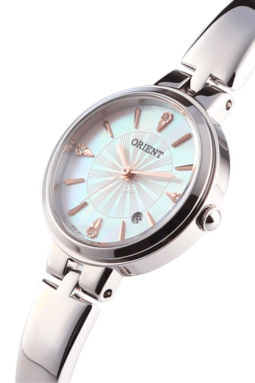 Orient,Other 26mm,26mm,Stainless Steel,White,Quartz,Day,Glass,FSZ40004W