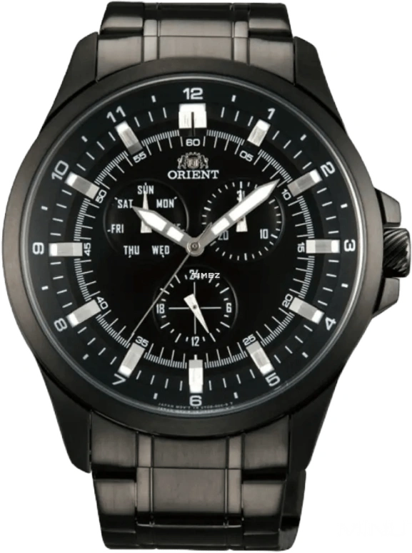 Orient,Sports 46mm,46mm,Stainless Steel,Black,Quartz,Date,Day,FUT0D001B