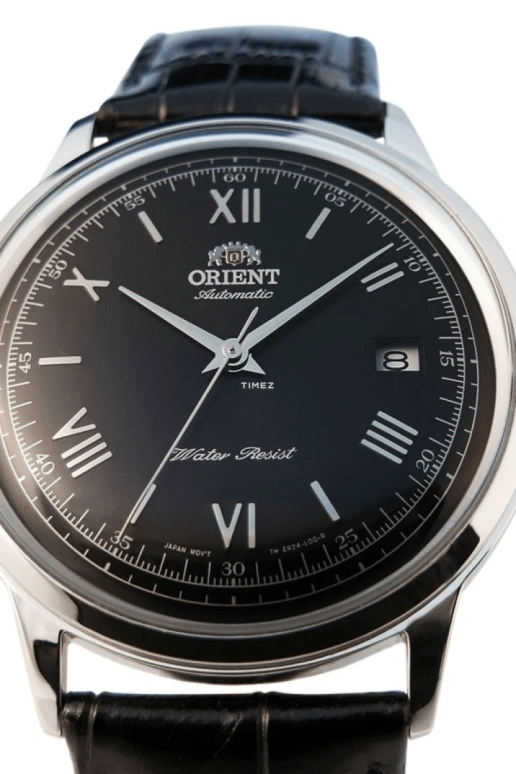 Orient,Classic 40.50mm,40.50mm,Stainless Steel,Black,Automatic,Handwound,Day,Sapphire,Crystal Glass,AC0000AB