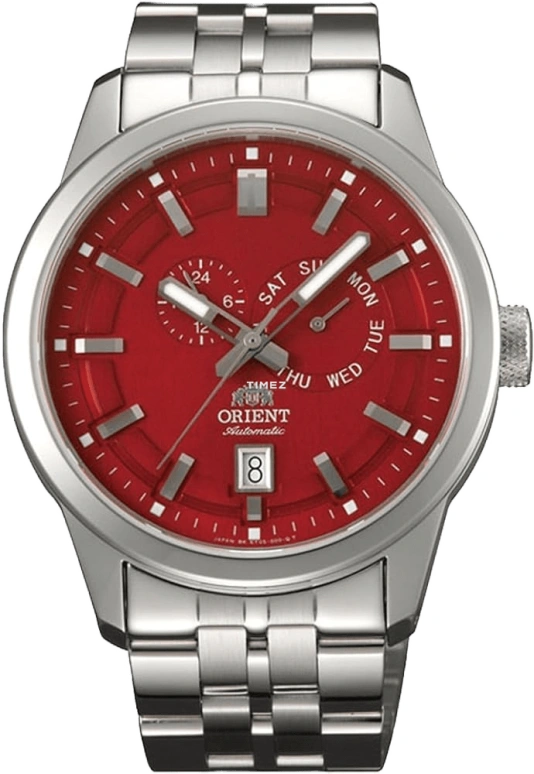 Orient,Other 42mm,42mm,Stainless Steel,Red,Automatic,Date,Day,SET0S001H0