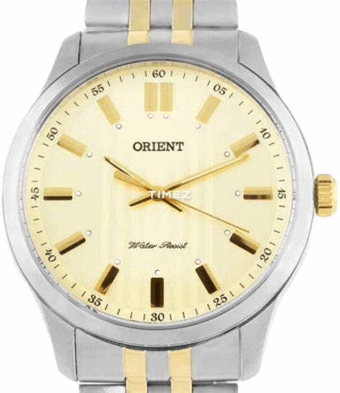 Orient,Sports 43mm,43mm,Stainless Steel,Champagne,Quartz,Glass,Round,FQC0U002C