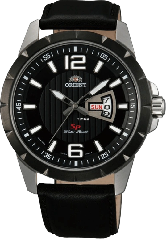 Orient,Sports 43mm,43mm,Stainless Steel,Black,Quartz,Date,Day,FUG1X002B
