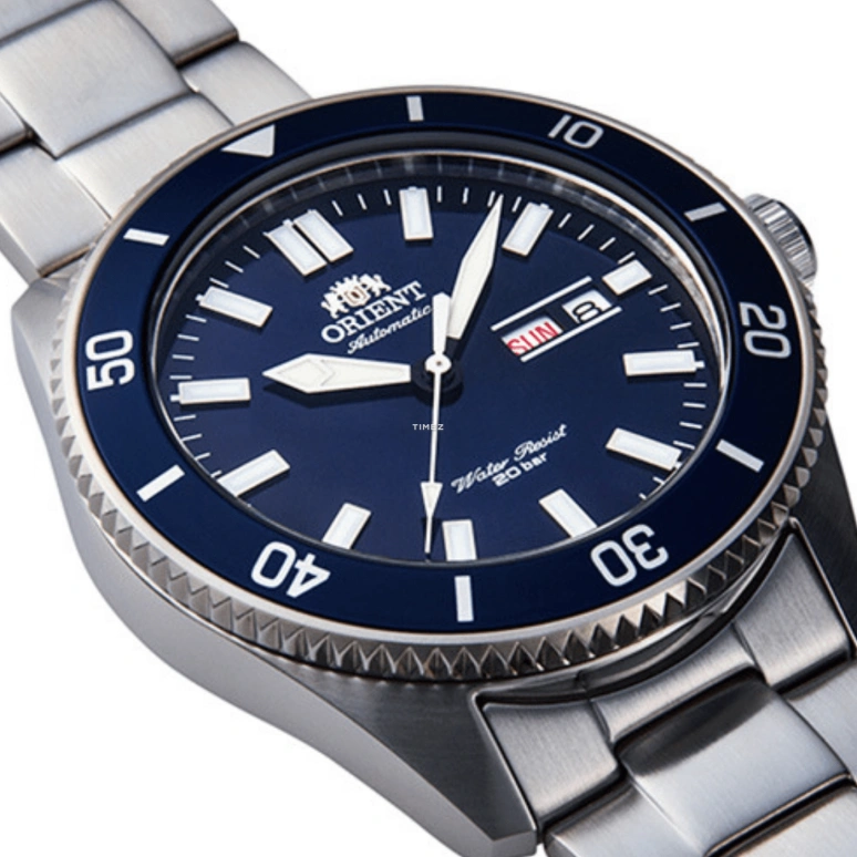 Orient,Other 44mm,44mm,Stainless Steel,Blue,Automatic,Date,Day,RA,RA-AA0009L