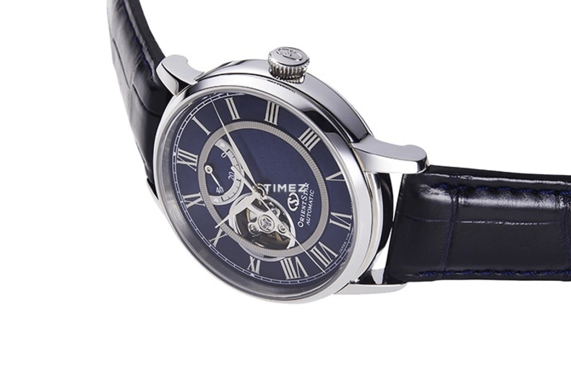 Orient,Other 40mm,40mm,Stainless Steel,Blue,Automatic,Power Reserve Indicator,Sapphire,RE,RE-HH0002L