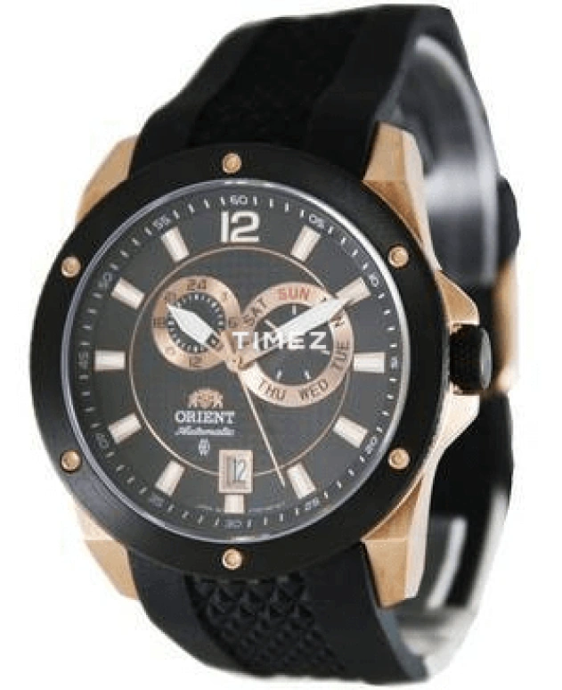 Orient,Sports 42mm,42mm,Stainless Steel,Black,Automatic,Date,Day,SET0H003B0