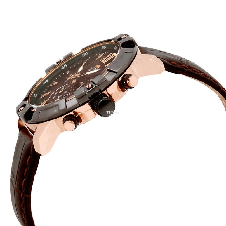 Orient,Sports 47mm,47mm,Stainless Steel,Brown,Quartz,Chronograph,Day,FTW03003T