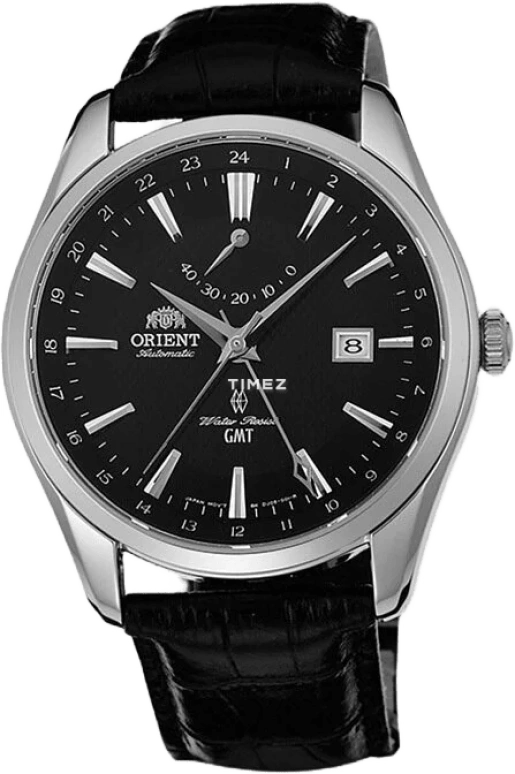 Orient,Classic 42mm,42mm,Stainless Steel,Black,Handwound,Day,Power Reserve Indicator,Dule Time,SDJ05002B