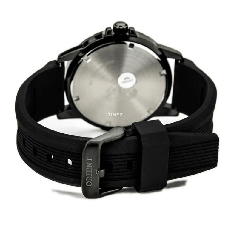 Orient,Sports 43mm,43mm,Stainless Steel,Black,Quartz,Day,Sapphire,Crystal Glass,SUNE9008B0