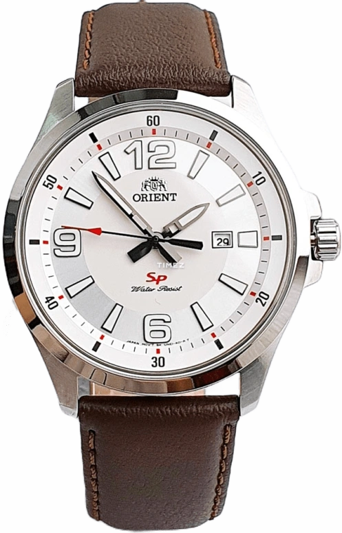 Orient,Sports 42mm,42mm,Stainless Steel,White,Quartz,Day,Sapphire,Crystal Glass,FUNE1007W