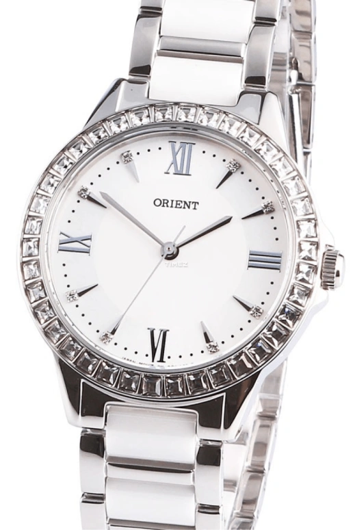 Orient,Other 34mm,34mm,Stainless Steel,White,Quartz,Sapphire,Crystal Glass,Round,FQC11004W