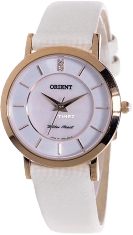 Orient,Other 28mm,28mm,Stainless Steel,White,Quartz,Sapphire,Crystal Glass,Round,SUB96004W0
